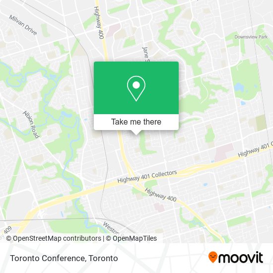 Toronto Conference map