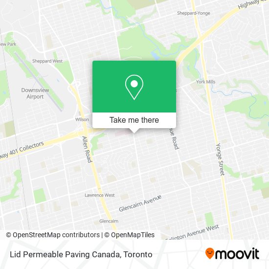 Lid Permeable Paving Canada map