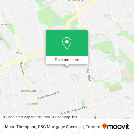 Maria Thompson, RBC Mortgage Specialist map