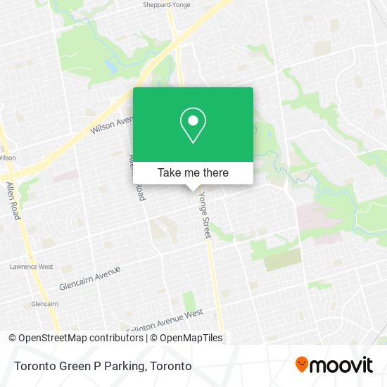 Toronto Green P Parking plan