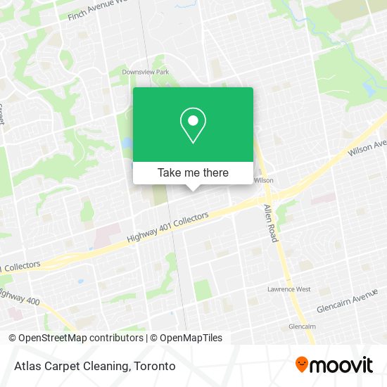 Atlas Carpet Cleaning map