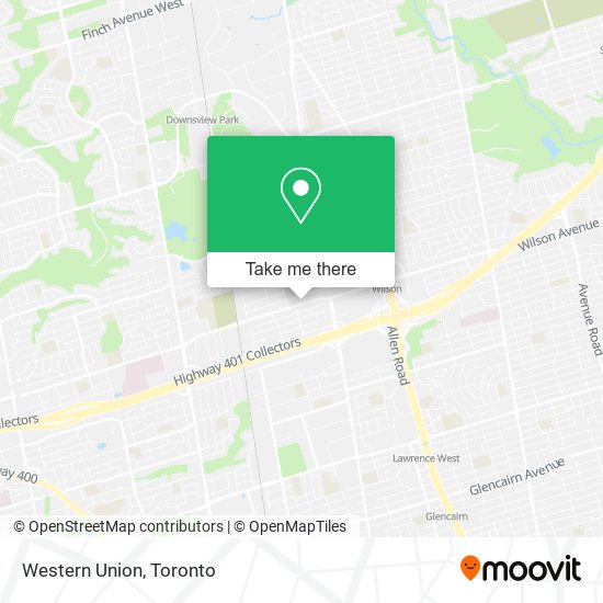 Western Union map