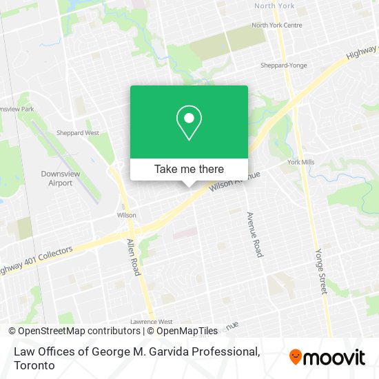 Law Offices of George M. Garvida Professional map