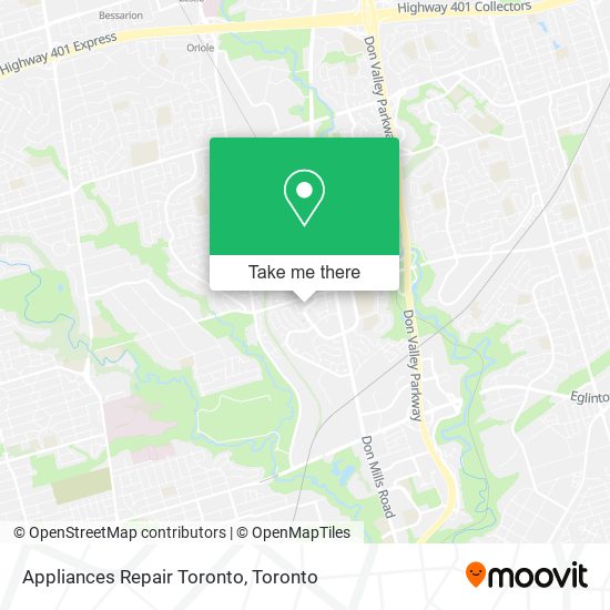 Appliances Repair Toronto map