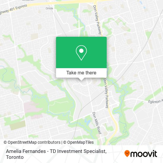 Amelia Fernandes - TD Investment Specialist map