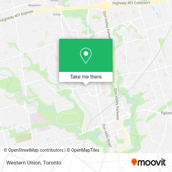Western Union map