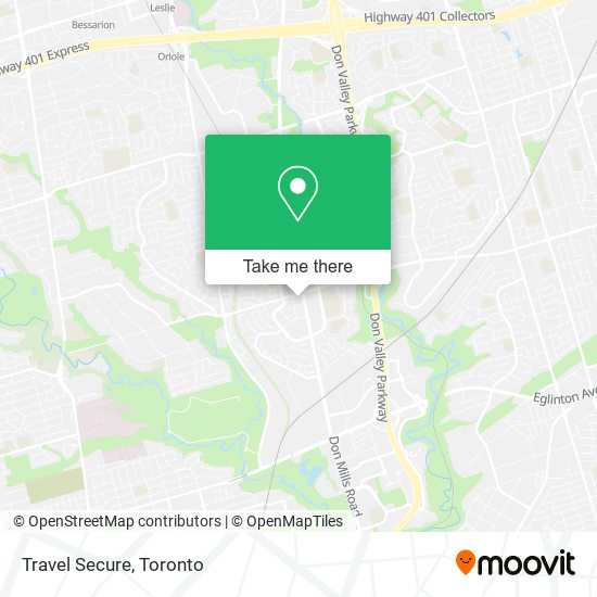 Travel Secure map