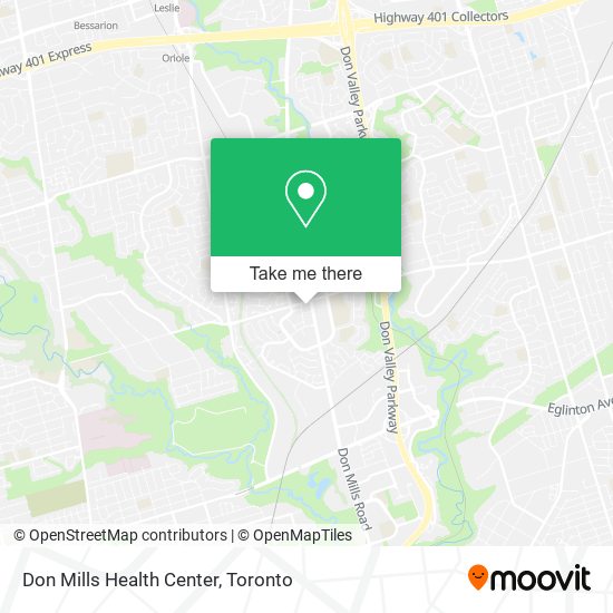 Don Mills Health Center map
