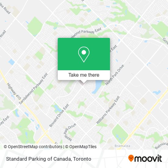 Standard Parking of Canada map