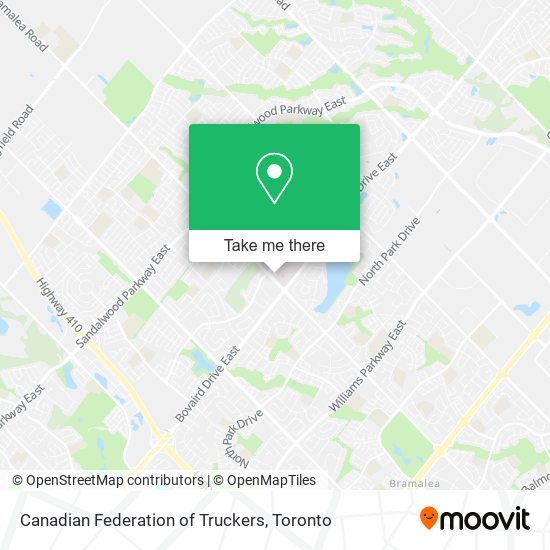 Canadian Federation of Truckers map