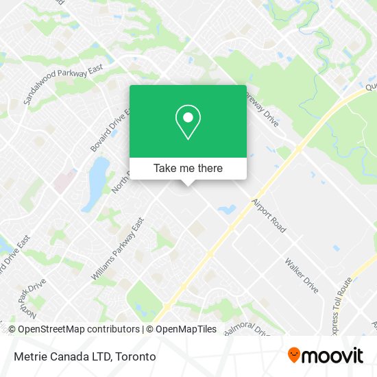 Metrie Canada LTD map