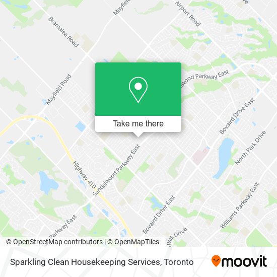 Sparkling Clean Housekeeping Services map