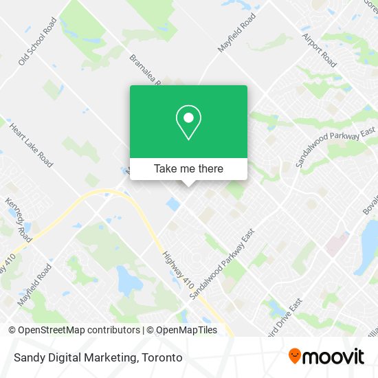 Sandy Digital Marketing map
