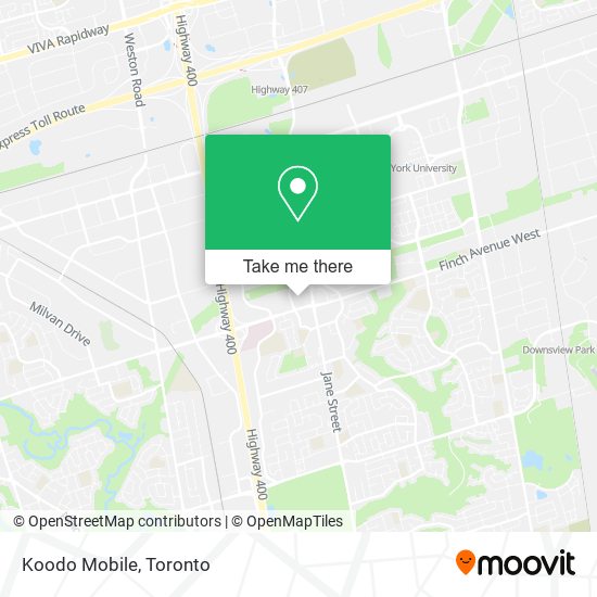 Koodo Mobile map