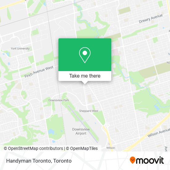 Handyman Toronto map