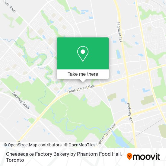 Cheesecake Factory Bakery by Phantom Food Hall map