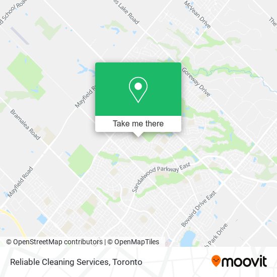 Reliable Cleaning Services map