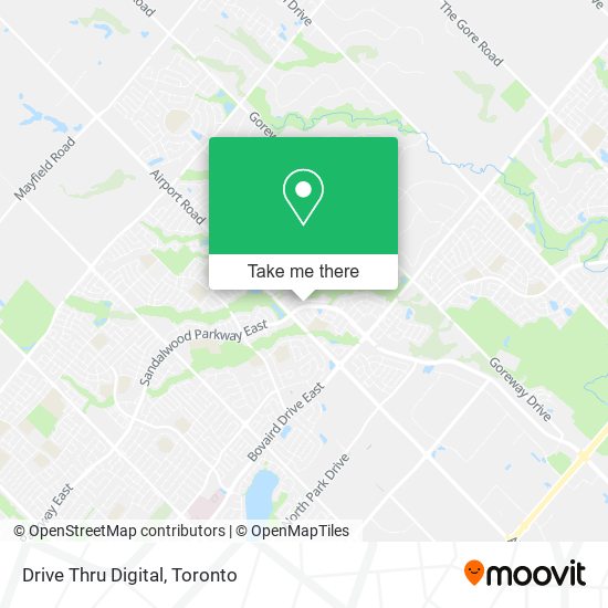 Drive Thru Digital map