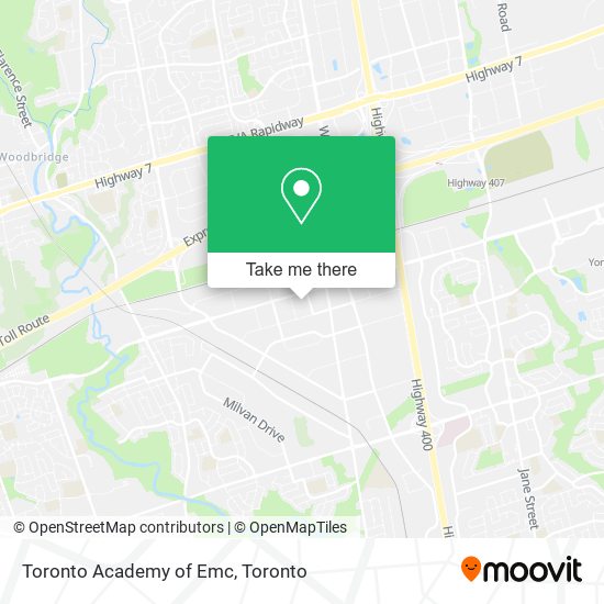 Toronto Academy of Emc map