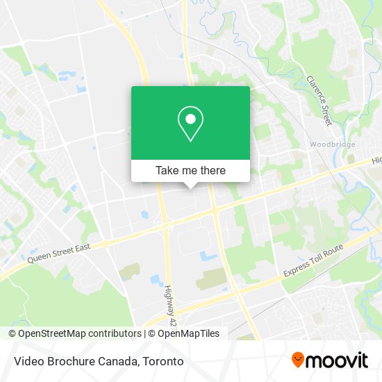 Video Brochure Canada map