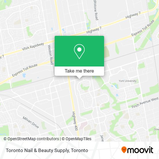 Toronto Nail & Beauty Supply map