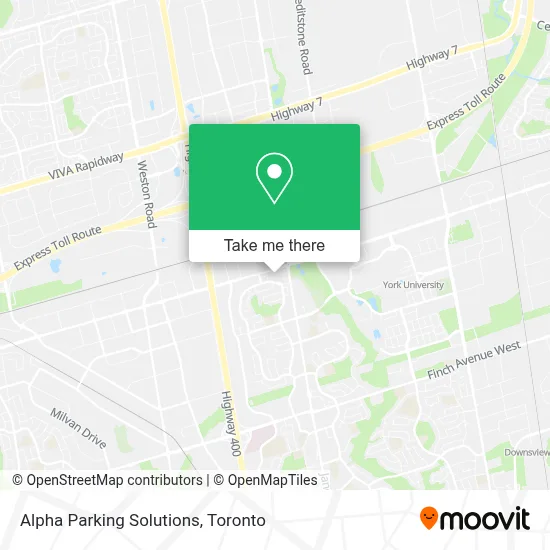 Alpha Parking Solutions map