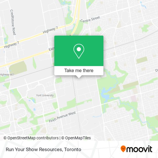 Run Your Show Resources map