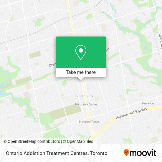 Ontario Addiction Treatment Centres map