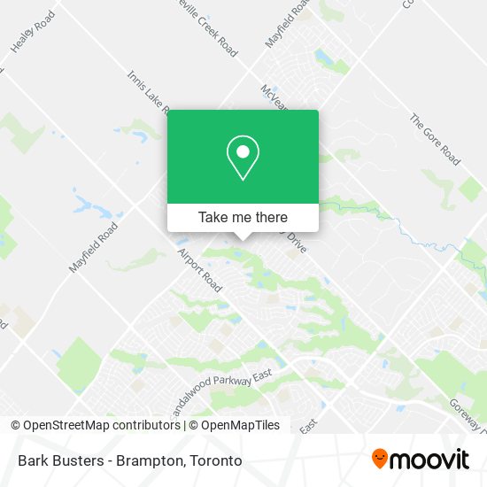 Bark Busters - Brampton map