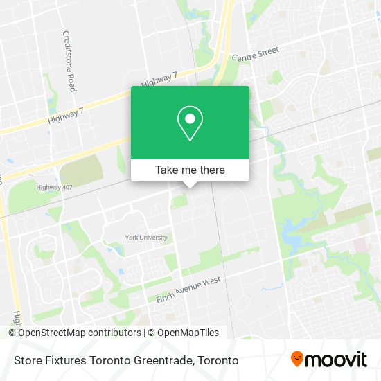 Store Fixtures Toronto Greentrade map