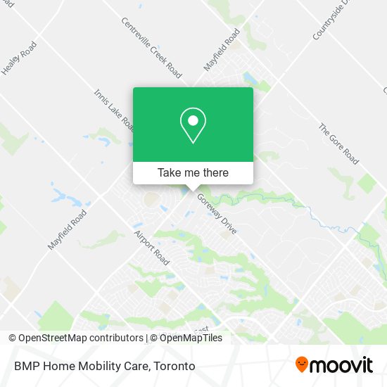 BMP Home Mobility Care map