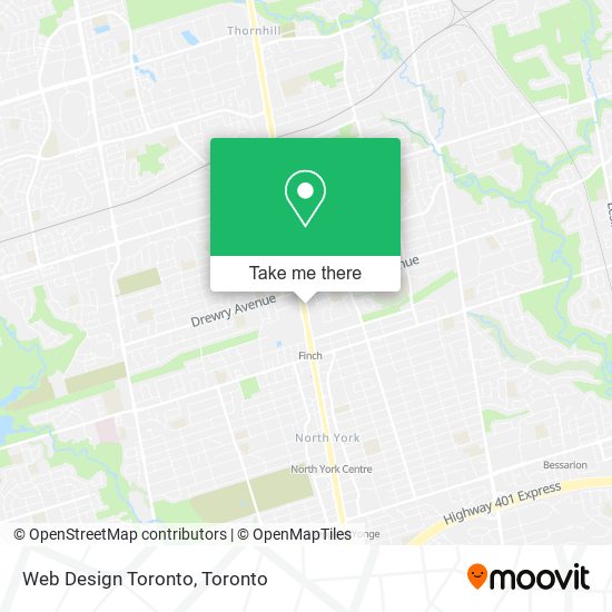Web Design Toronto map