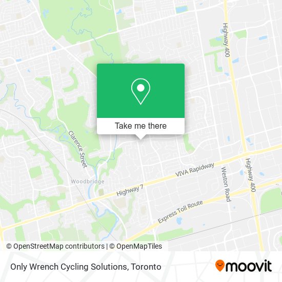 Only Wrench Cycling Solutions map