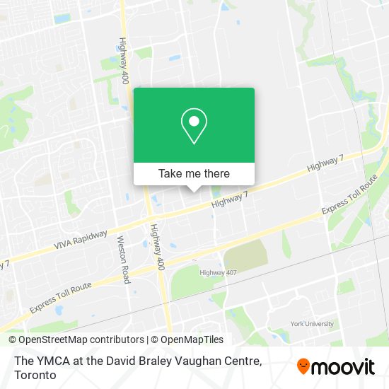 The YMCA at the David Braley Vaughan Centre plan