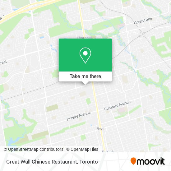 Great Wall Chinese Restaurant plan