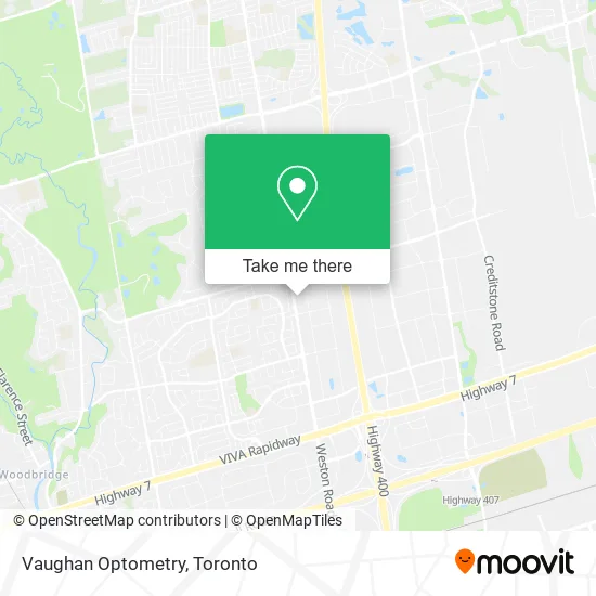 Vaughan Optometry map