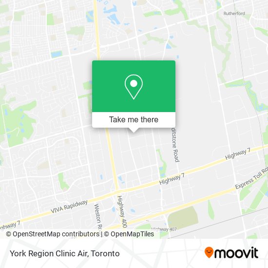 York Region Clinic Air map