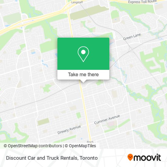 Discount Car and Truck Rentals map