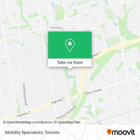 Mobility Specialists map
