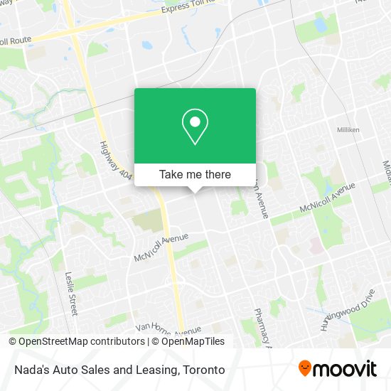 Nada's Auto Sales and Leasing map