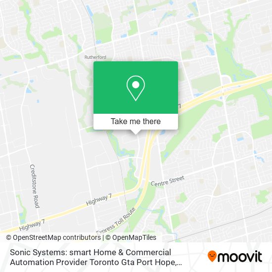 Sonic Systems: smart Home & Commercial Automation Provider Toronto Gta Port Hope map