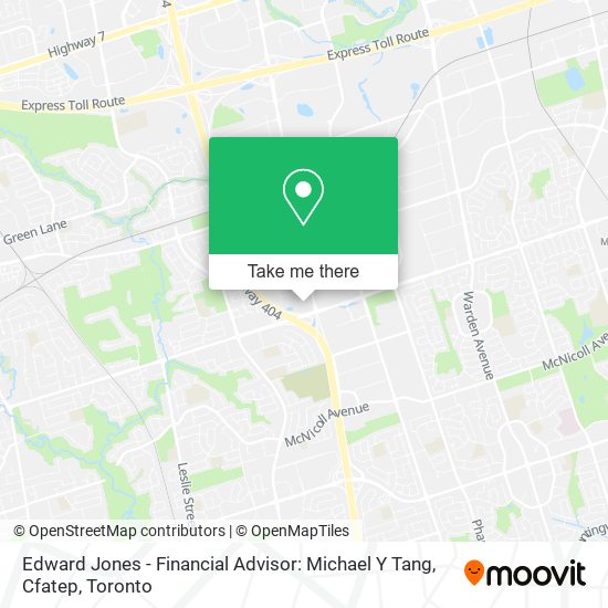 Edward Jones - Financial Advisor: Michael Y Tang, Cfatep map