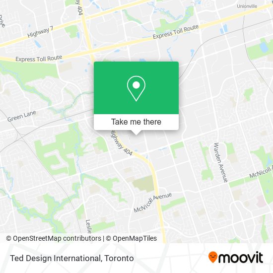 Ted Design International map