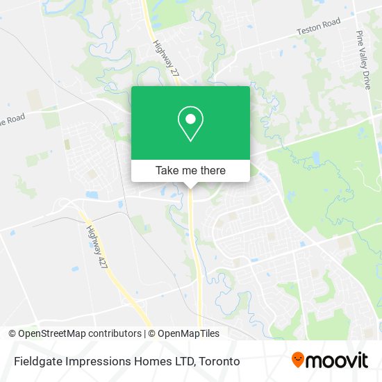 Fieldgate Impressions Homes LTD map