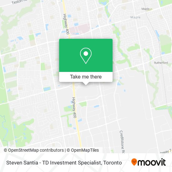 Steven Santia - TD Investment Specialist map