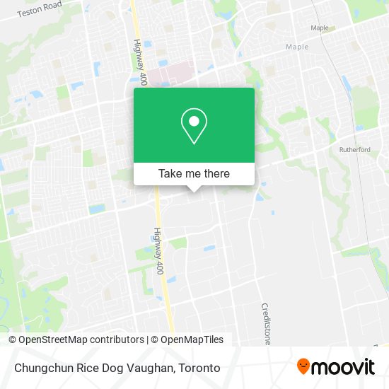 Chungchun Rice Dog Vaughan map