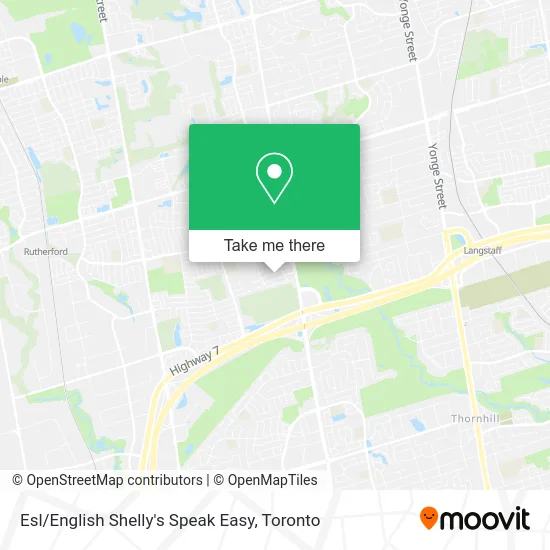 Esl / English Shelly's Speak Easy map