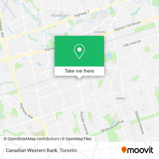 Canadian Western Bank map