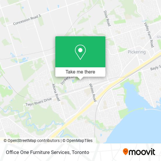 Office One Furniture Services map