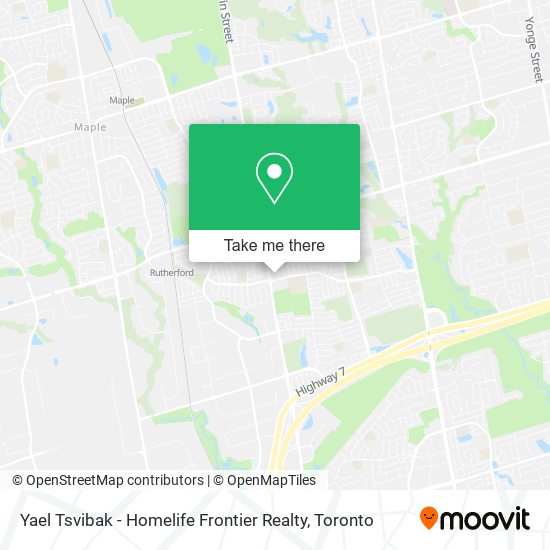 Yael Tsvibak - Homelife Frontier Realty map